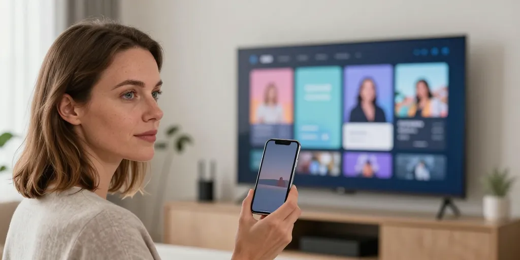 projeter ecran iphone sur tv
